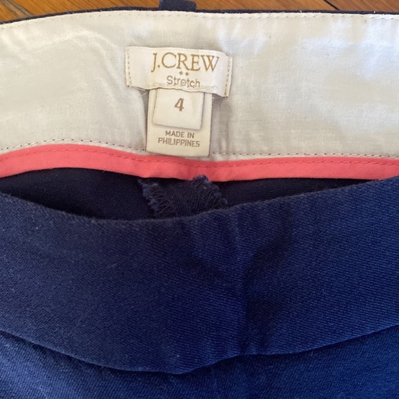 J. Crew Navy Cropped Dress Pants Size 4 - Picture 3 of 3